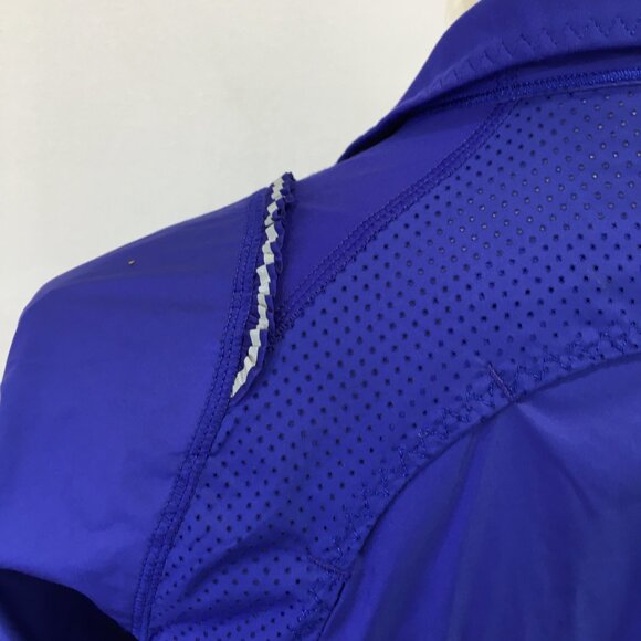 LULULEMON Athletica Blue Zip Pocket Mesh Insert Lightweight Activewear Jacket - Picture 10 of 16